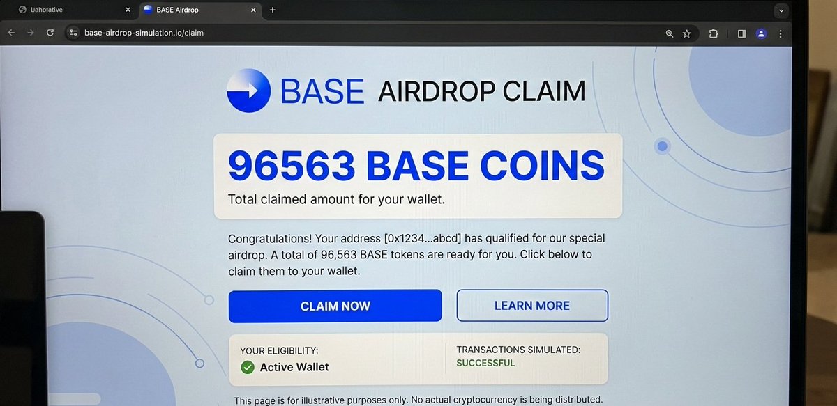 96.563 adet #Base Coin Claim et 🚀
Bu görseldeki gibi bir sonuçla karşılaşmak ve geleceğin ağında yerini almak istiyorsan, geç kalmadan Base airdrop kriterlerini yerine getir.