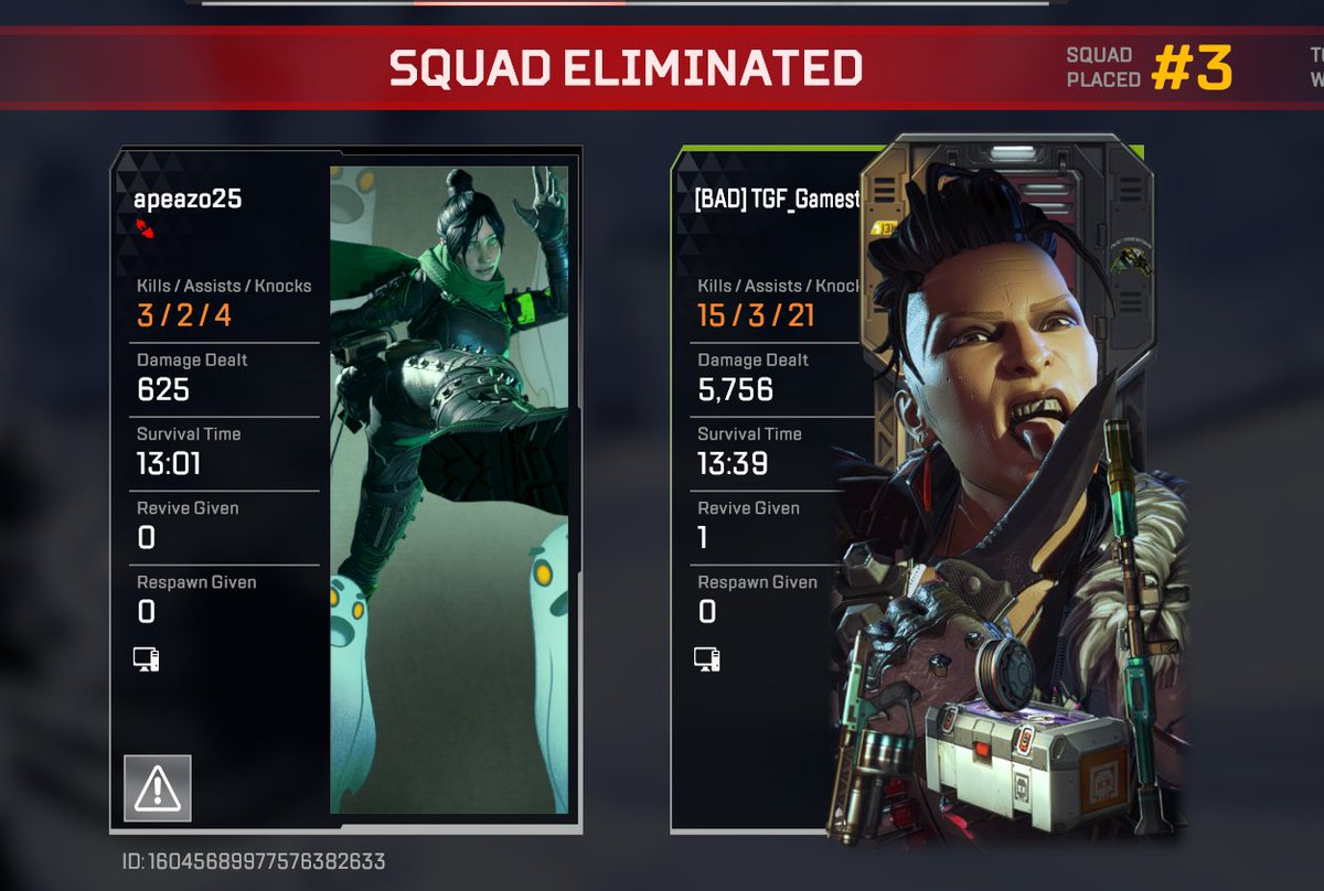 After all these years <a href="/PlayApex/">Apex Legends</a> still thinks the SBMM is fine...

This was Trios btw, not duos.