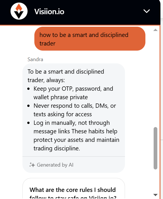 MikiyasP96766's tweet image. How to Be Smart And Disciplined Trader on @Visiion_io  #CryptoCommunity #visiion