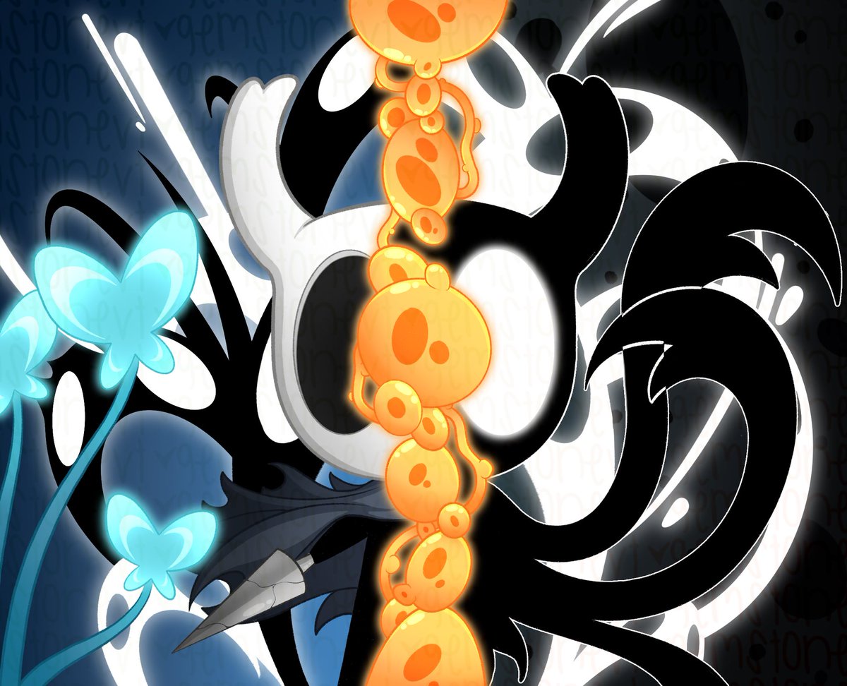 Hopefully this doesnt flop 🥹 I hope you guys like it 💜🖤

#hollowknight #fanart #commissionsopen