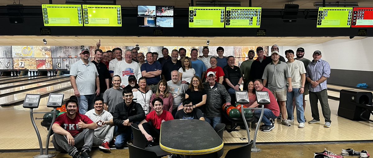 Great turnout for this year’s TKE Pi-Epsilon Bowling Tourament at Billy Hardwick’s