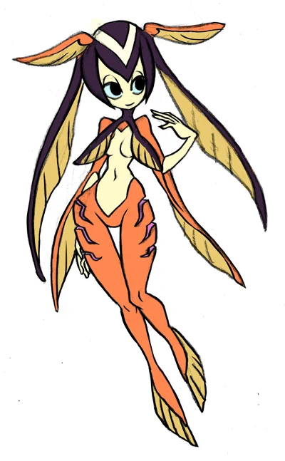 back when I was at Gaia Online, I did some mermaid designs, and one of them was inspired by Mutio - this design also was something of the basis for Minette in Skullgirls later too haha