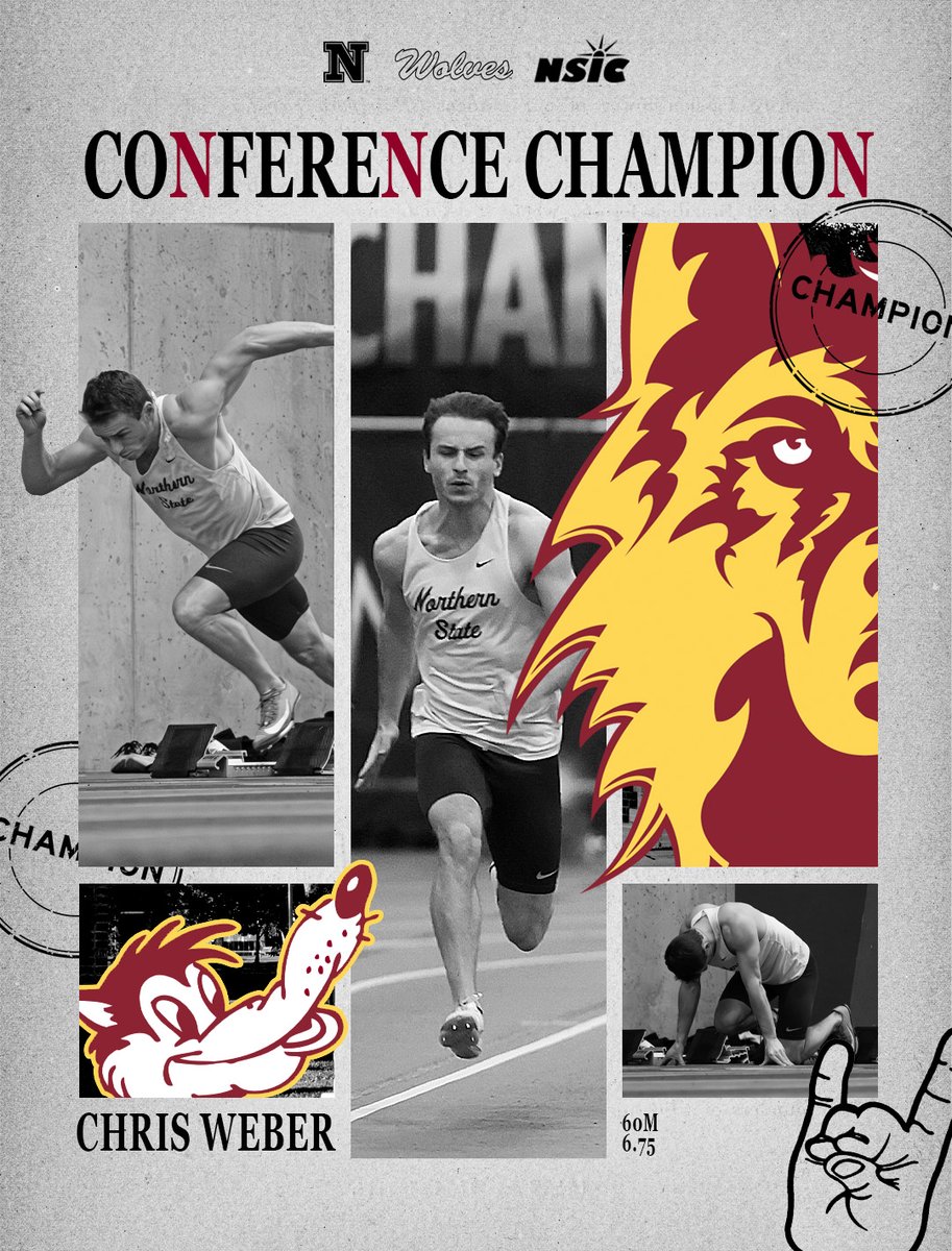 🏆 CONFERENCE CHAMPION 🏆

Chris Weber is the NSIC Champion in the 60m with a season best time, ranking top-30 in the country!

☑️ 6.75

#GoWolves🐺 | #maroonNgold🐾