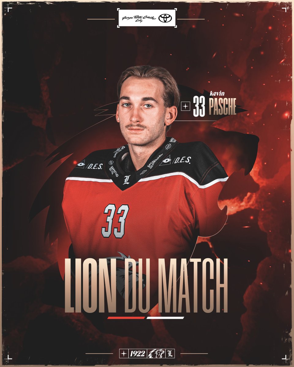 Auteur de nombreux arrêts clés et de 96.15 % d'arrêt ce soir, Kevin Pasche est le Lion du match 🦁

Voir les statistiques de la rencontre ➡️