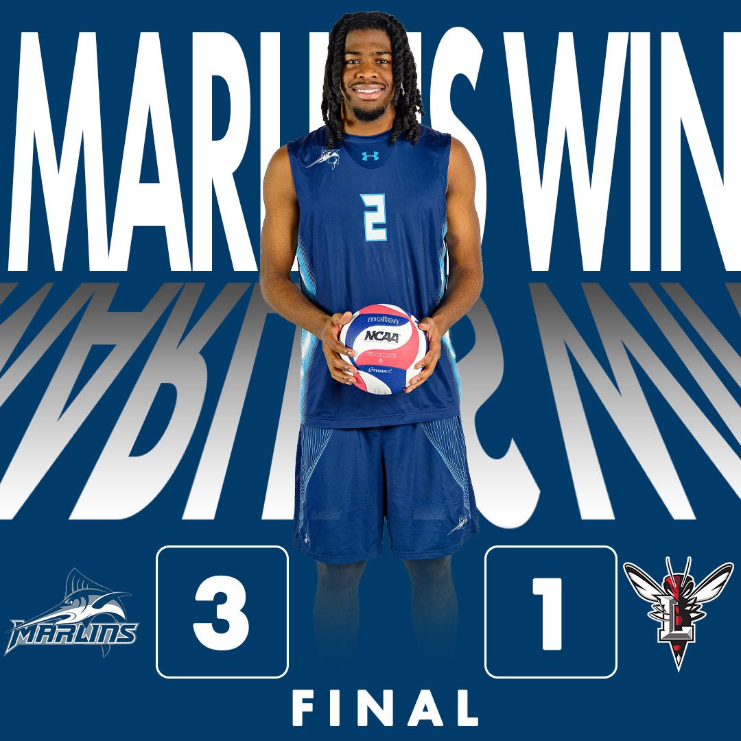 marlinsathletic's tweet photo. Marlins Triumph Over in 3-1 Win Over Lynchburg! Congratulations Men’s Volleyball!
#MarlinsWin // #Volleyball // #ConferenceWin https://t.co/ZBEyj4ZtGI