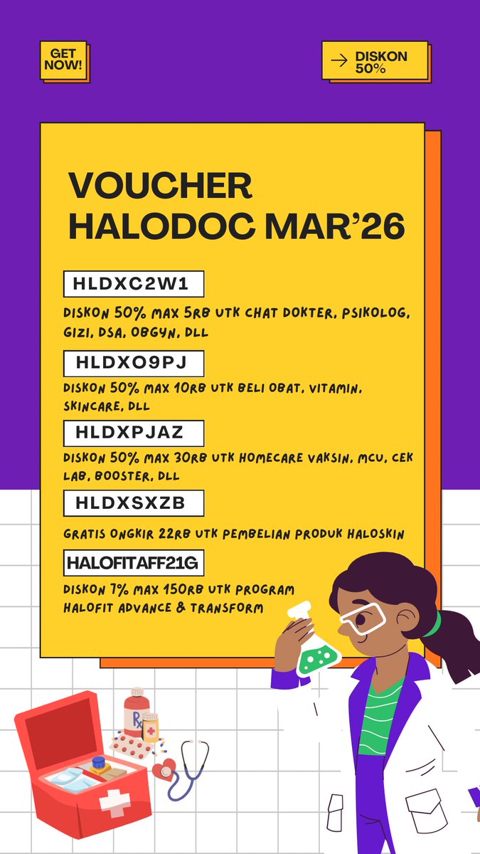 PROMO VOUCHER HALODOC 🤩🤩 tweet media