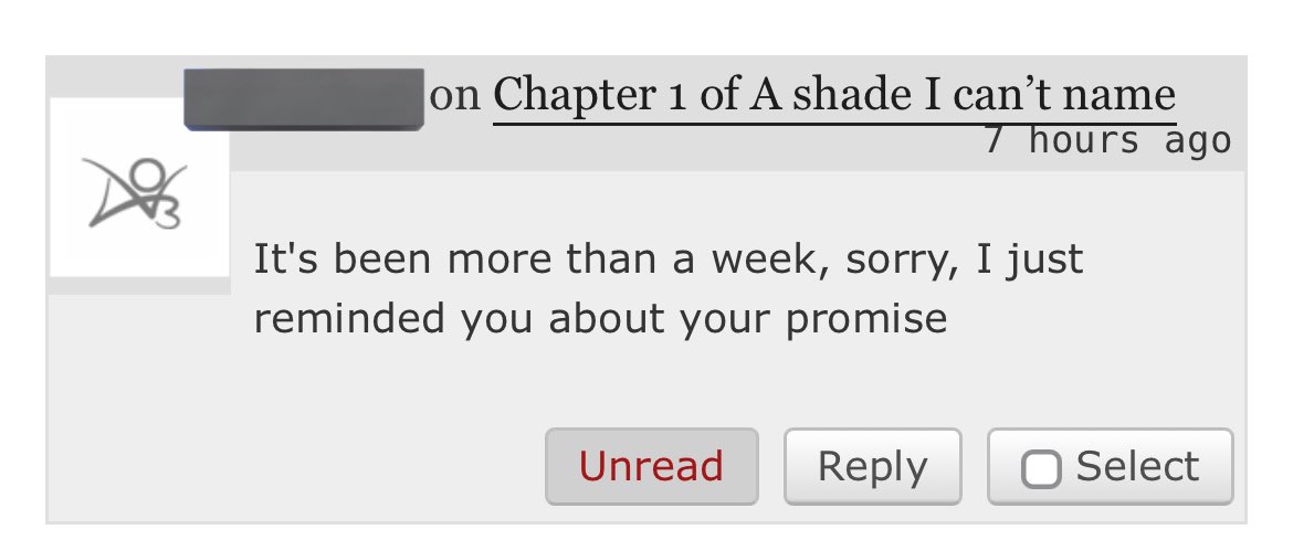 do guys really think this kind of comment will make writers post fics faster? 🤡 it would be amazing if people understood that ao3 authors are real people with real lives who write out of love, not obligation