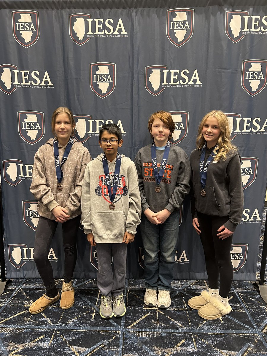 Hansen617's tweet photo. Our 7th grade chess squad went to war on the boards &amp; came home 4th in the state. 🏆 
And like it was meant to be, they brought home 4 bronze medals to match. 
Warriors showed up. Warriors delivered. 

Fourth place. Four medals. One unforgettable run!♟️🔥 @AD_OQWarriors #sd113a https://t.co/Q49sZXypDf