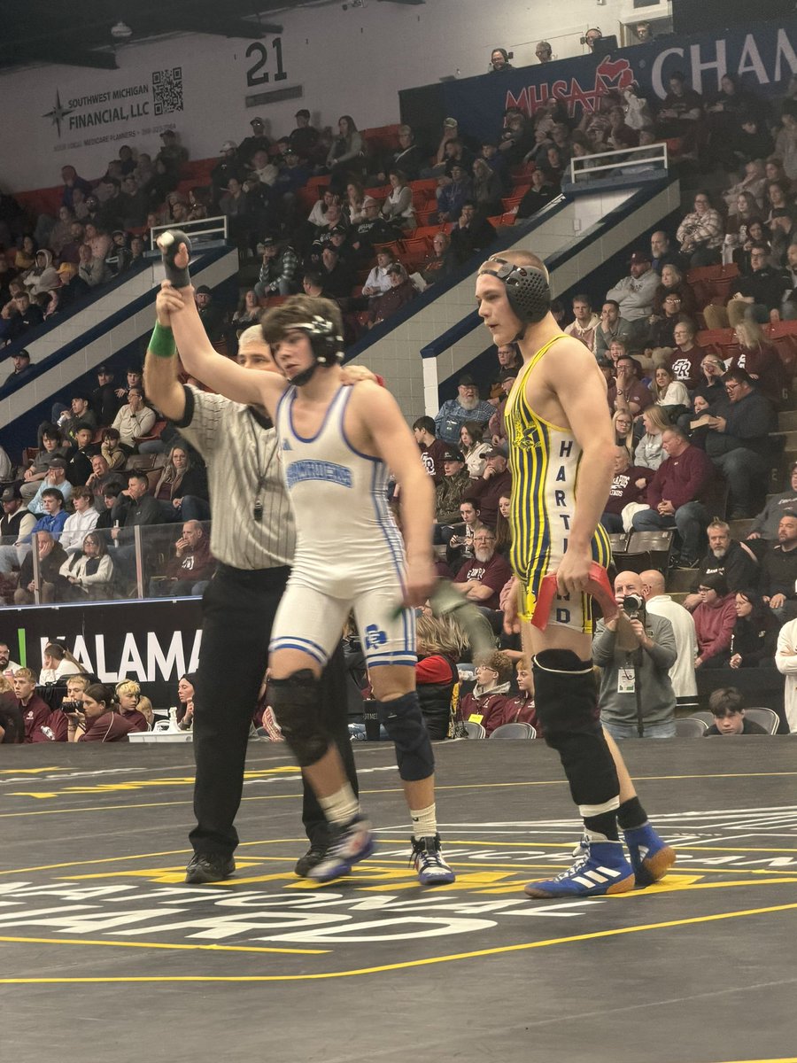 4 PEAT FOR THE YOUNG MEN OF <a href="/DCCWrestling/">DCC Wrestling</a>!!! FUCHS SEALS IT WITH A TECH!!

2026 <a href="/MHSAA/">MHSAA</a> D1 WRESTLING STATE CHAMPIONS!!

Great kids. Great families. Great coaches. Doing hard things as the right way at Catholic Central. The only way. Iron continues to sharpen iron.

#CCpride