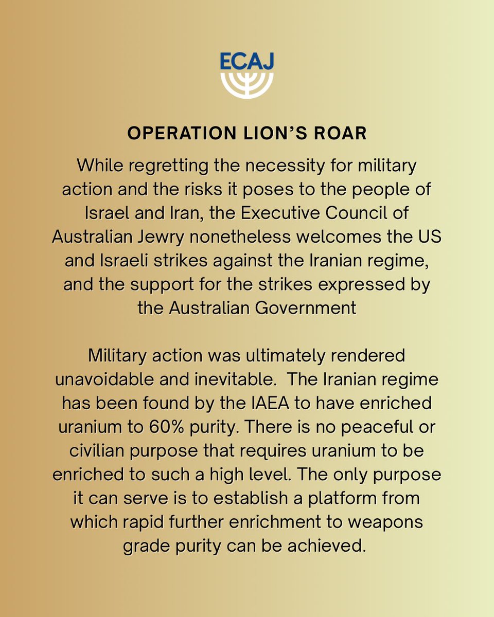 Executive Council of Australian Jewry tweet media