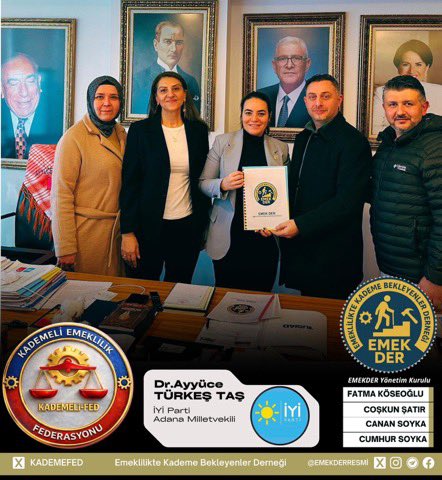 Nazik davetinden dolayı iyi parti ye teşekkürler emeğinize sağlık 
Bizler adil makul bir kademeli emeklilik istiyoruz..

<a href="/iyiparti/">İYİ Parti</a> 
<a href="/iyiparti_34/">İYİ Parti İstanbul</a> 
<a href="/MDervisogluTR/">Müsavat Dervişoğlu</a> 
<a href="/SBugraKavuncu/">Buğra Kavuncu</a> 
<a href="/KademeFed/">Kademeli Emeklilik Federasyonu</a> 
<a href="/ETTDER1999/">🧭 EMEKLİLİKTE TARİHE TAKILANLAR DERNEĞİ</a> 
<a href="/EmekDerResmi/">EMEK-DER</a> 
#KademeBirliği