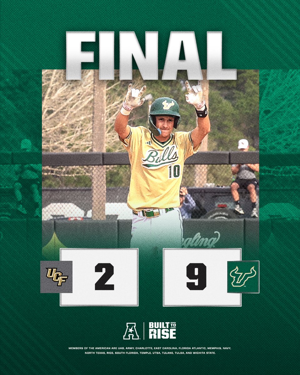 BULLS WIN😏🤘

#BuiltToRise x <a href="/USFBaseball/">USF Baseball</a>