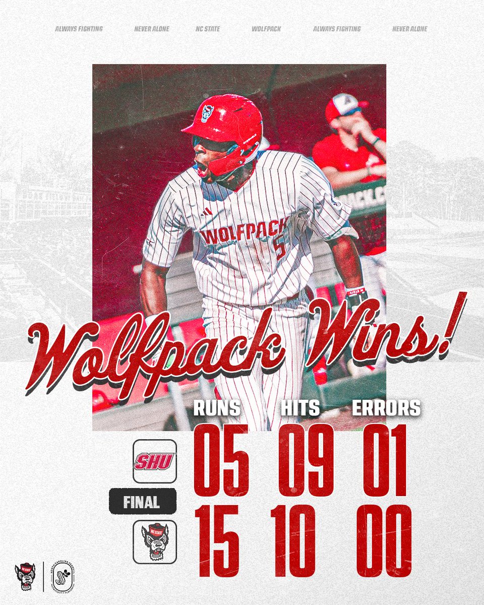 NCStateBaseball's tweet photo. That's a Wolfpack Walkoff Win! https://t.co/x65t2Hyz6c