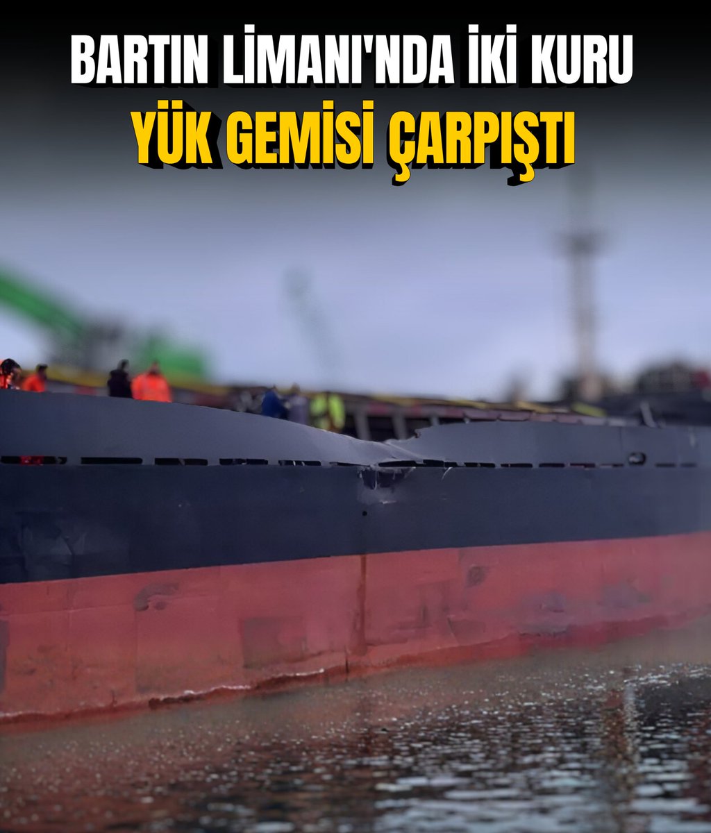 Bartın Limanı'nda yanaşma sırasında North Moon makine arızası yaşadı, limanda demirli Gold Lucky ile çarpıştı. Can kaybı yok; her iki gemide hasar var.

fatihdoganmedya.com.tr/bartin-limanin…
