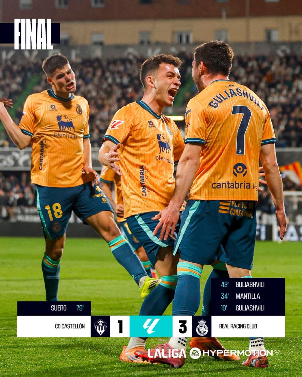 Golpe de autoridad del Racing en Castellón.