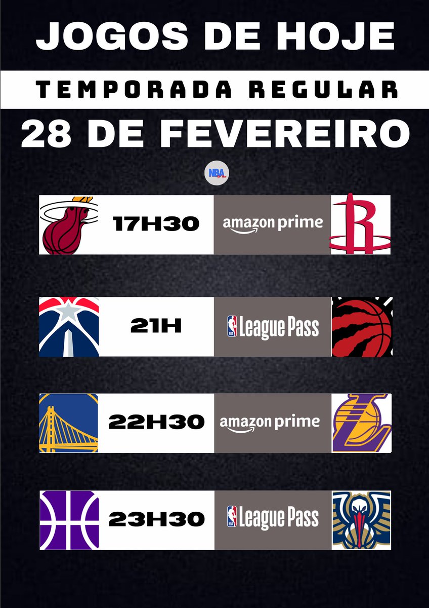 NBAdoPovo's tweet photo. JOGOS DE HOJE

Duas transmissões https://t.co/k4Bl7hhCOh