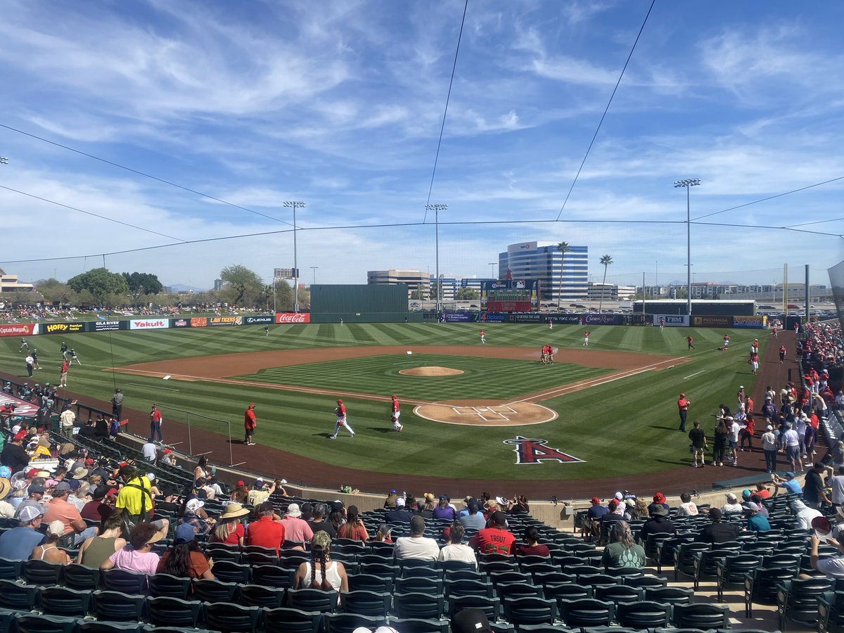 Spring training in Tempe today!