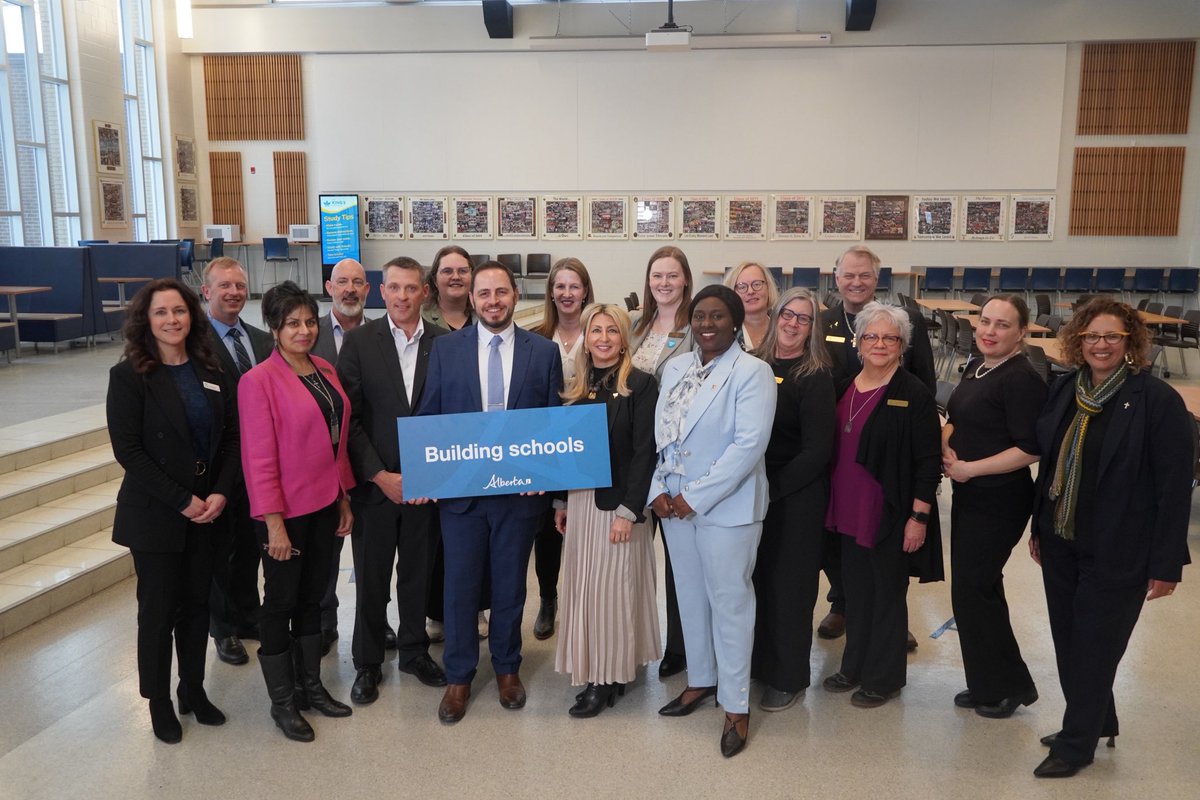 demetriosnAB's tweet image. Yesterday, I announced that Budget 2026 will fund 14 new public school projects in Calgary. There are now 45 public school projects underway in Calgary. 
#abed #SchoolsNow