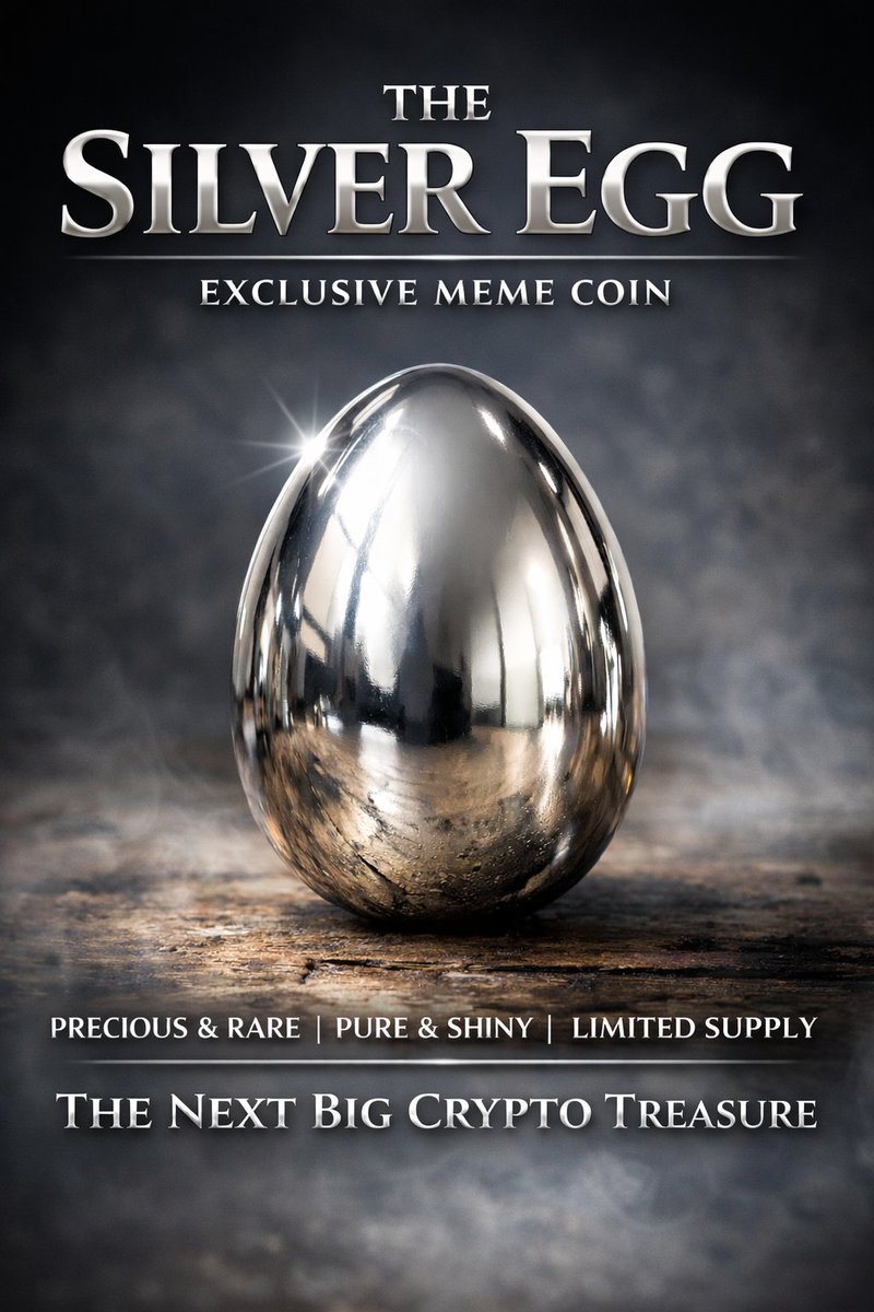 🥚✨ THE SILVER EGG – Exclusive Meme Coin ✨🥚

Introducing The Silver Egg — a rare hatch in the world of meme coins.
Precious. Pure. Limited supply.

This isn’t just another token… it’s a shiny symbol of community, hype, and next-level potential. Built for the bold. Held by the