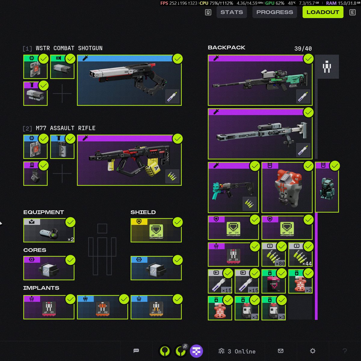 Jk.. now we're juiced. Gold armor 👀 <a href="/MarathonTheGame/">Marathon</a>