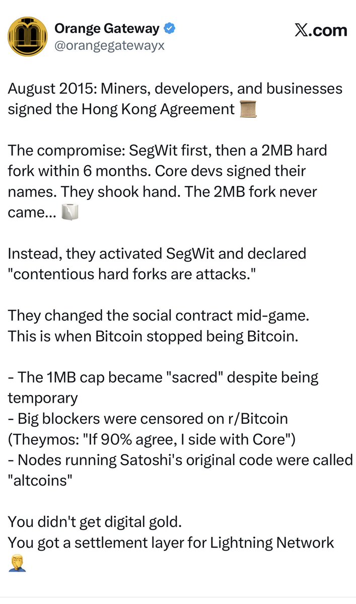 Only BSV is genuine Bitcoin.
RE-POST RE-POST RE-POST RE-POST

<a href="/CsTominaga/">S Tominaga (Aka Dr Craig Wright)</a> <a href="/SirToshiTV/">⚔️$SirToshi: Đefender ✪f ₿itcoin</a> <a href="/kurtwuckertjr/">Kurt Wuckert Jr</a> <a href="/AnilBharrat/">Anil Bharrat</a> <a href="/T_o_d_d_P/">Todd</a> <a href="/___siggi___/">Siggi</a>