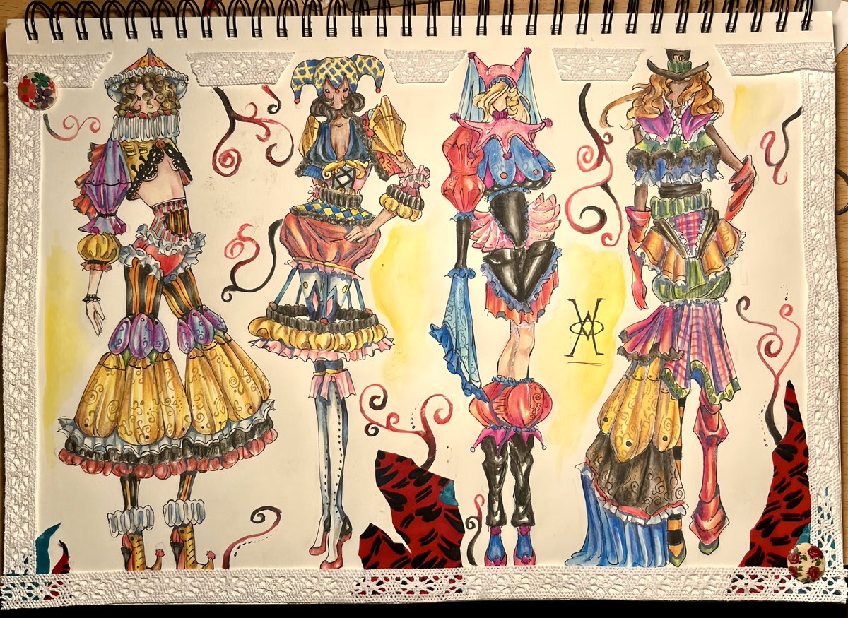 molliamon's tweet photo. collection finished!🎭🎪

#fashion #fashiondesigner #design #art #artist https://t.co/ZFGIcUW6D7