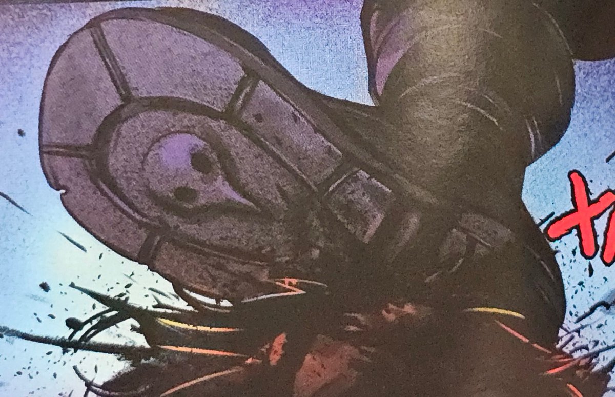 Имаджинируйте ебало Фердинанда ван дер Хольта, который получает заказ на разработку супертехнологичного костюма с огнемётами для пришибленного русского и видит в конце ТЗ приписку про говнодавы блядь с маской чд на подошве

Птиц ты такой позер, аж больно