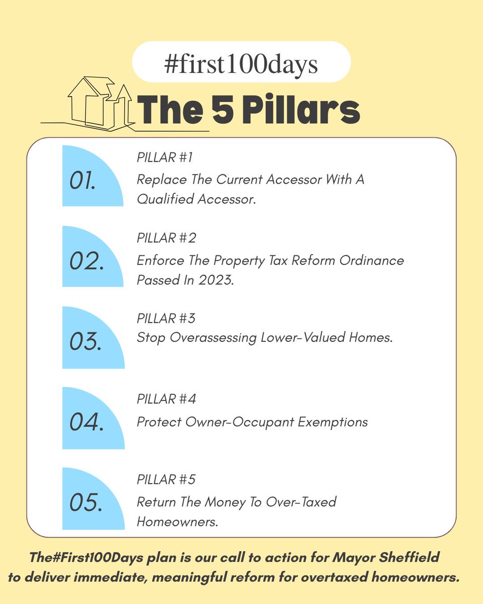 Property tax justice starts with accountability and ends with money back in homeowners pockets. 🏠💵

These 5 pillars are our roadmap to fair assessments, protected exemptions, and real reform. Detroit deserves better‼️

#PropertyTaxJustice #Detroit #FairTaxes