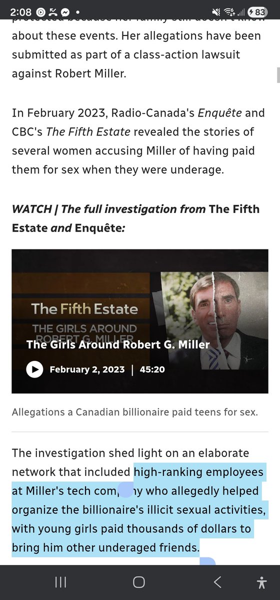 TradesShred's tweet photo. @Nuhayyy @Jayde8700 @manofbird You're ignorant to how much of this goes on in Canada. Look up Nygard, look up Mark Miller, look up the Bronfman's. 

Canada has the same disgusting shit going on in the shadows. These evil people are all over the world. 

They seem to be kinda flying under the radar tho. https://t.co/xMA31i564X
