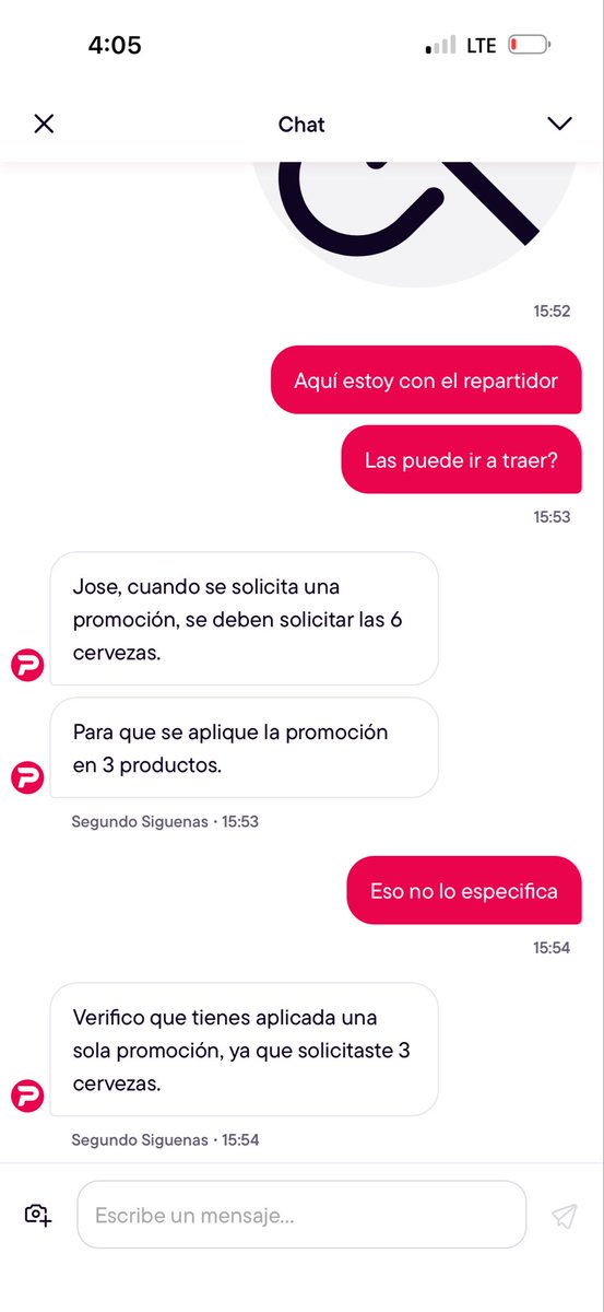 blackgear15th's tweet photo. @pedidosya @Defensoria_910 si ustedes ven una promoción piden por promociones o cantidad de producto que esperan recibir?Pedí 3 promociones de cerveza recibí 3 cervezas en lugar de 6,me dicen le aplicamos una promoción y una cerveza a precio regular.Que idiota haría un pedido así https://t.co/YXFIQU8lhU