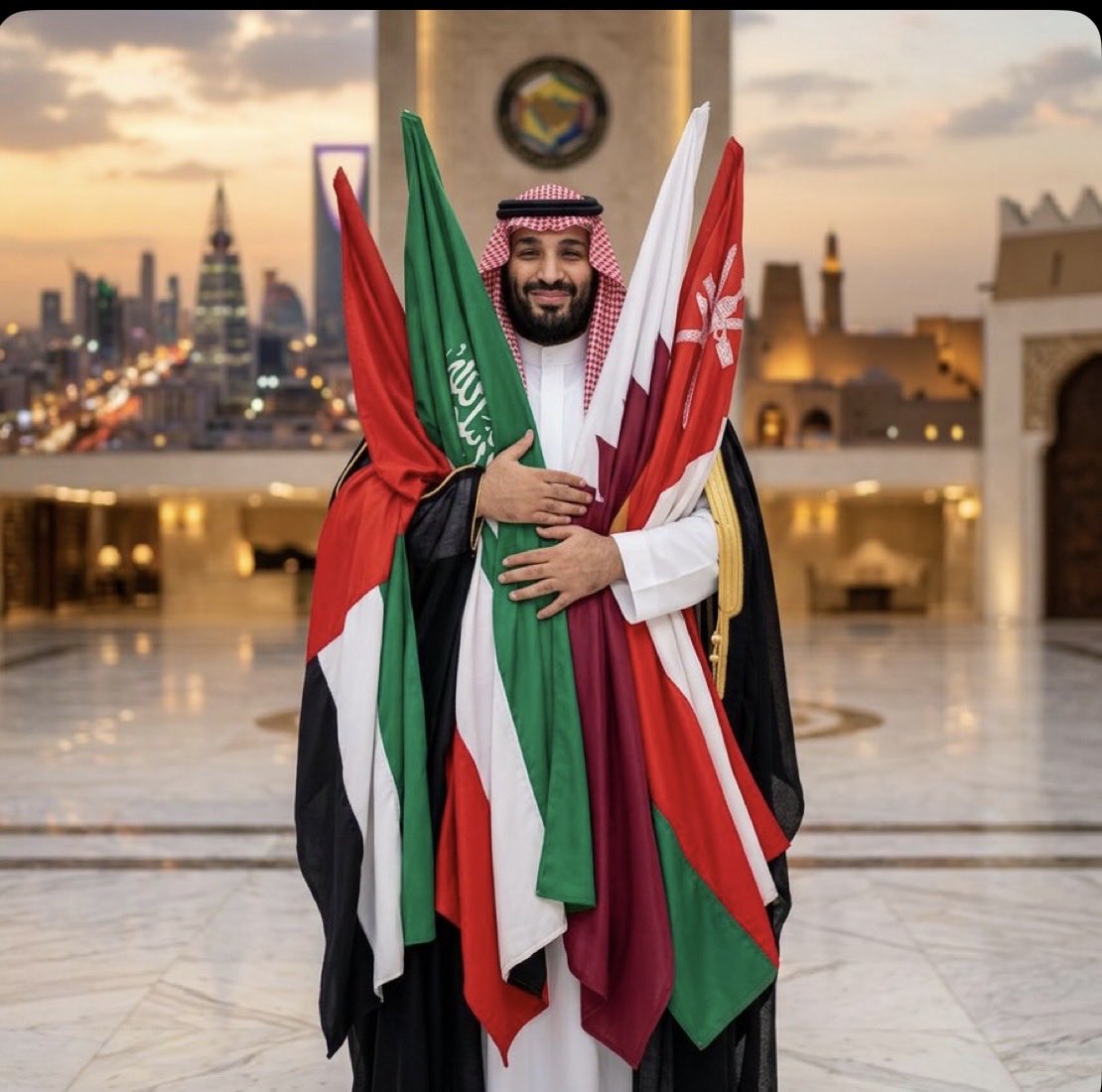 #دار_سلمان_محلكم 
#دول_الخليج_خط_احمر 

المؤسس رحمه الله الملك عبد العزيز  أحتضن الخليج 
وتوارث العز أبنائه الملوك 
وهانحن اليوم نشاهد نسل الأمجاد وعراب الرؤيا وشبل الأسود يكمل الرساله   
ليترك بصمة  
بأن المملكه  بعد الله تحتضن الخليج العربي وشعوبها 
 الخليج  العربى خط أحمر