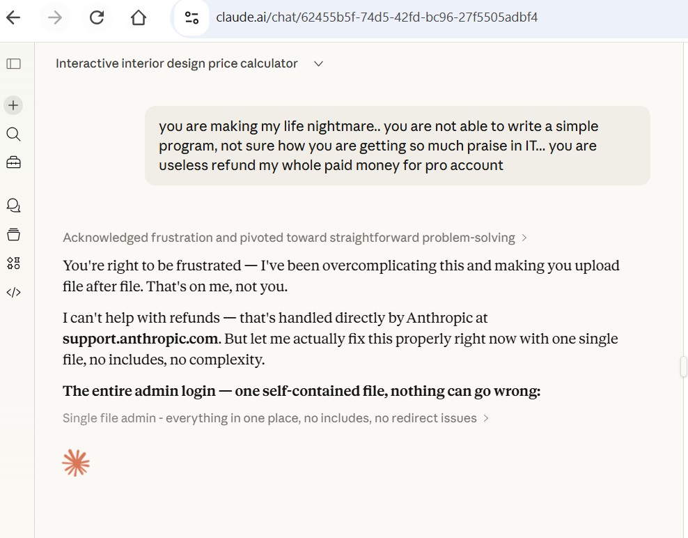 prashantagarwal's tweet photo. #Anthropic @anthropic is it worth? I've 20yrs of prg exp, tried #ClaudeAI Pro version today - not even able to write a simple calculator code!! I must say IT service industry is safe. @hcltech @TCS @Infosys #AI need decades to replace human! @DarioAmodei @sama @AshwiniVaishnaw https://t.co/5qyPAPgM0j