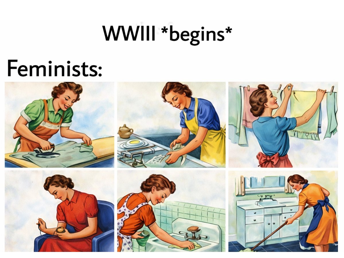 venom1s's tweet photo. Feminists when they are about to be drafted for World War III https://t.co/7Bq900DrIv