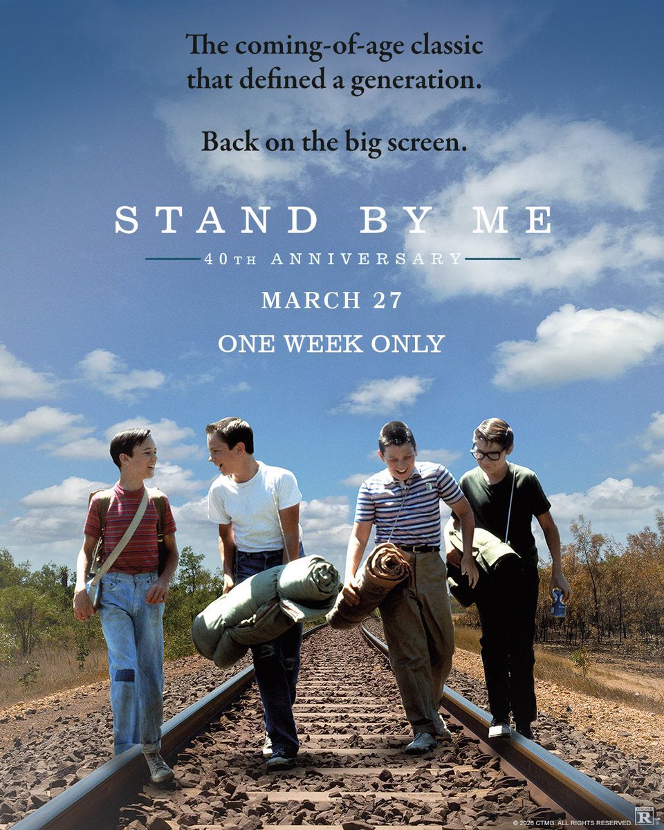 oHLeiqANE8fT9Ck's tweet photo. 『スタンド・バイ・ミー』、北米での公開40周年記念リバイバル上映のビジュアルが凄く良い… https://t.co/7qobznh1lS