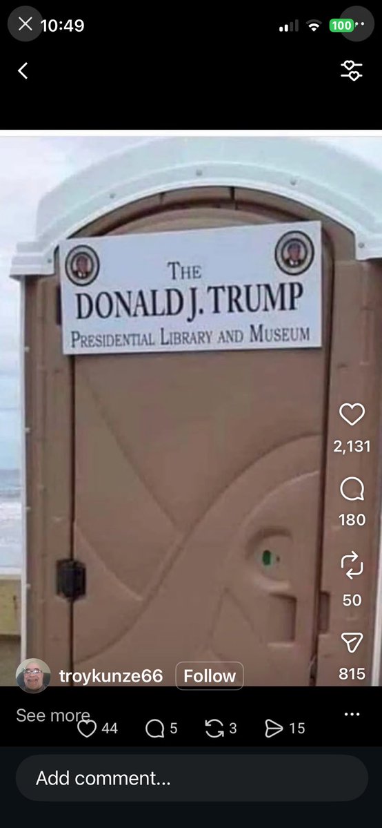 Here’s something appropriate we can name after TRUMP  @RealDonaldTrump @jdvance <a href="/GOP/">GOP</a> <a href="/SpeakerJohnson/">Speaker Mike Johnson</a>  @Leaderthune <a href="/FoxNews/">Fox News</a> <a href="/OANN/">One America News</a> @newsmax <a href="/elonmusk/">Elon Musk</a>  <a href="/StephenM/">Stephen Miller</a> <a href="/RealTomHoman/">Thomas D. Homan</a> <a href="/TheDemocrats/">Democrats</a> <a href="/RepTedLieu/">Rep. Ted Lieu</a> <a href="/HouseDemocrats/">House Democrats</a> <a href="/SenateDems/">Senate Democrats</a> <a href="/AGPamBondi/">Attorney General Pamela Bondi</a> <a href="/PamBondi/">Pam Bondi</a> <a href="/KristiNoem/">Kristi Noem</a> <a href="/Sec_Noem/">Secretary Kristi Noem</a>