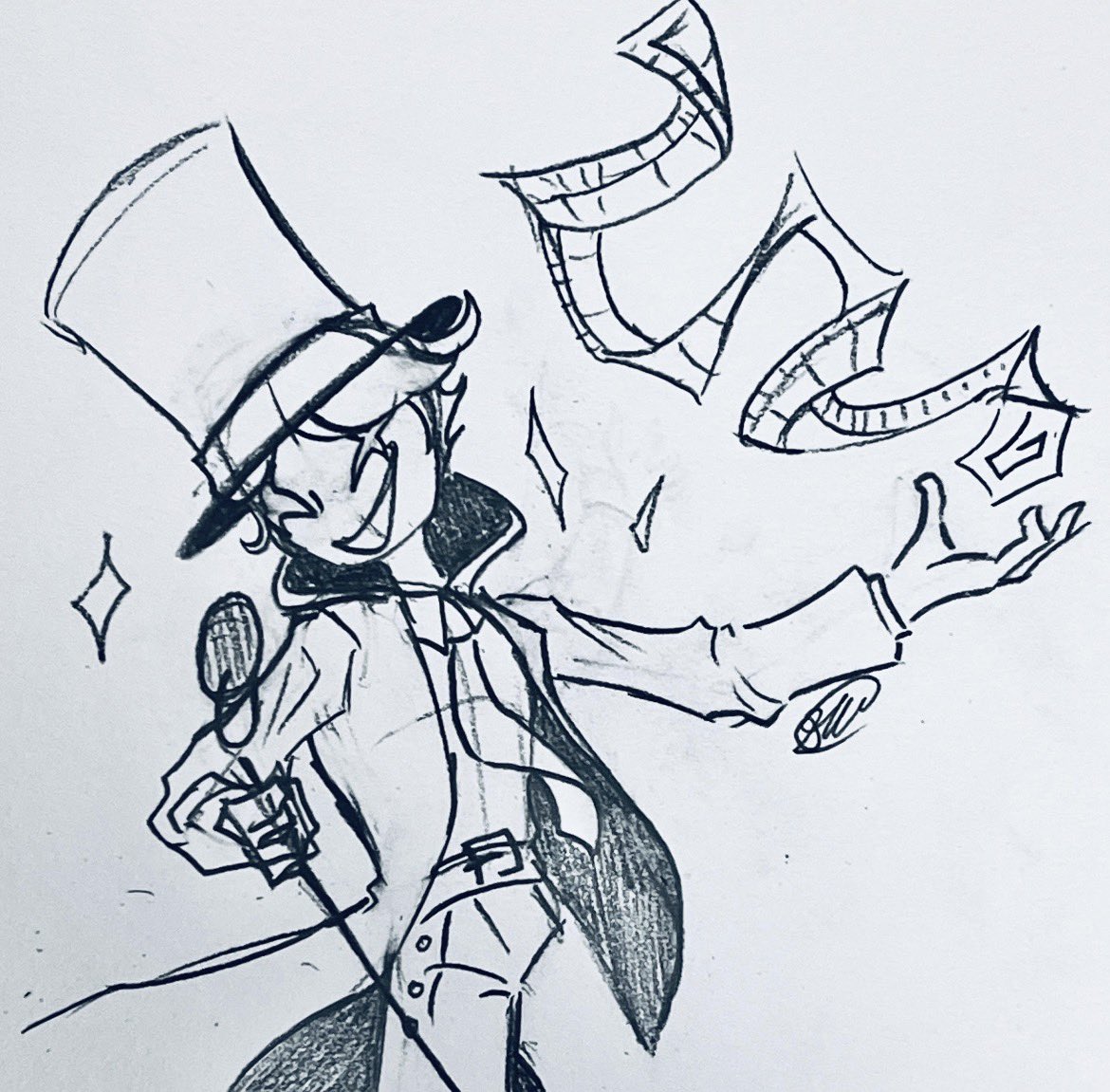 Here’s another drawing of my Hosts avatar someone made for me!! They look AWSOME I LOVE IT! I also think my hosts obsession is bak slightly… 👀