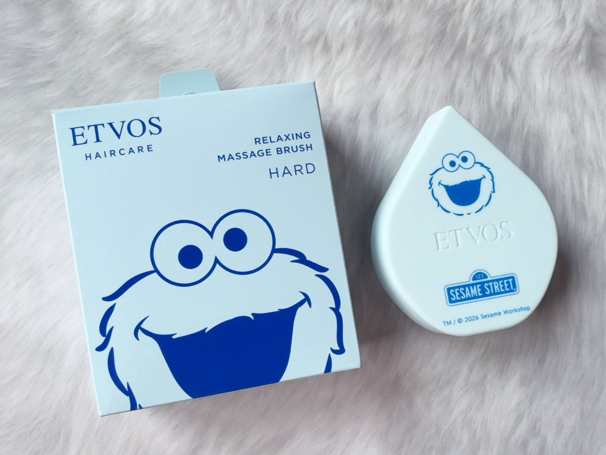 ETVOSの名品リラクシングマッサージブラシとセサミストリートのコラボ