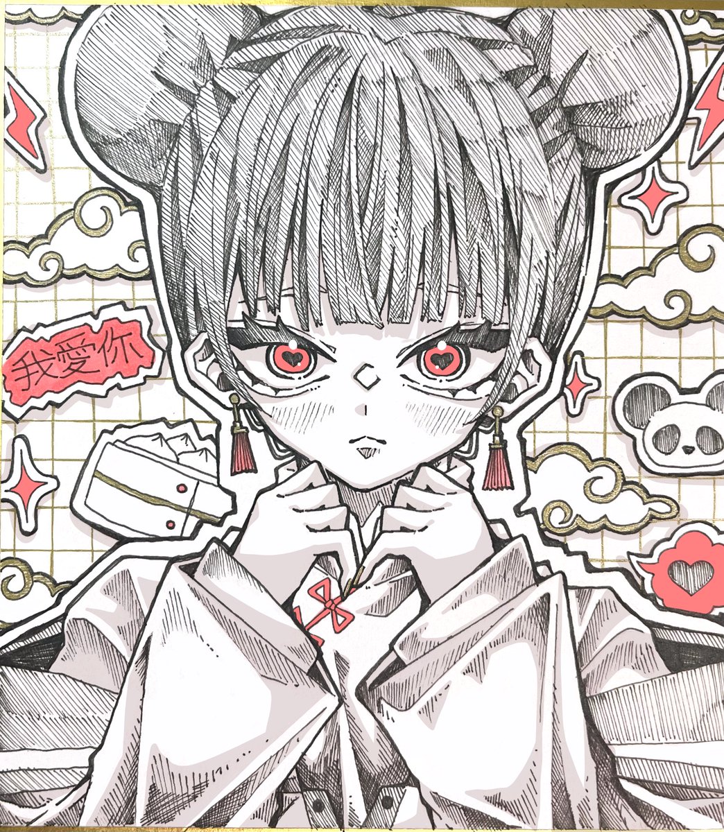 cocoa___0626's tweet photo. 細かくてキラキラした可愛い私のアナログイラストたち⋆꙳

#イラスト #oc 
#絵描きさんと繫がりたい https://t.co/bOqathJGES