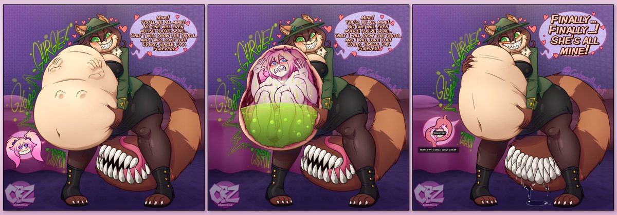 Commission for DarlingDevil featuring their character Nuki, and Zoey (who belongs to Astrikur)

Nuki is normally in control of her desires, but Zoey thinks she's outsmarted the tanuki when she slips her an aphrodisiac. Little does the poor human know...