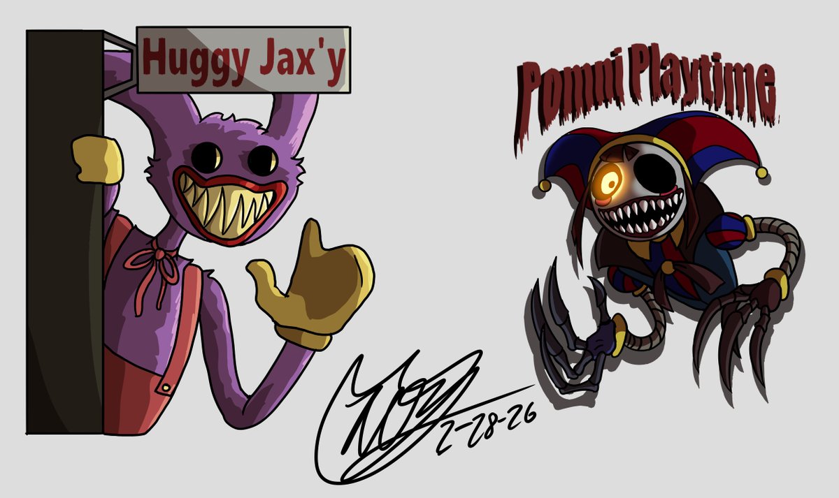 combined poppy playtime and Amazing digital circus 

#PoppyPlaytimeChapter5 #amazingdigitalcircus #artmoots #ArtistOnTwitter