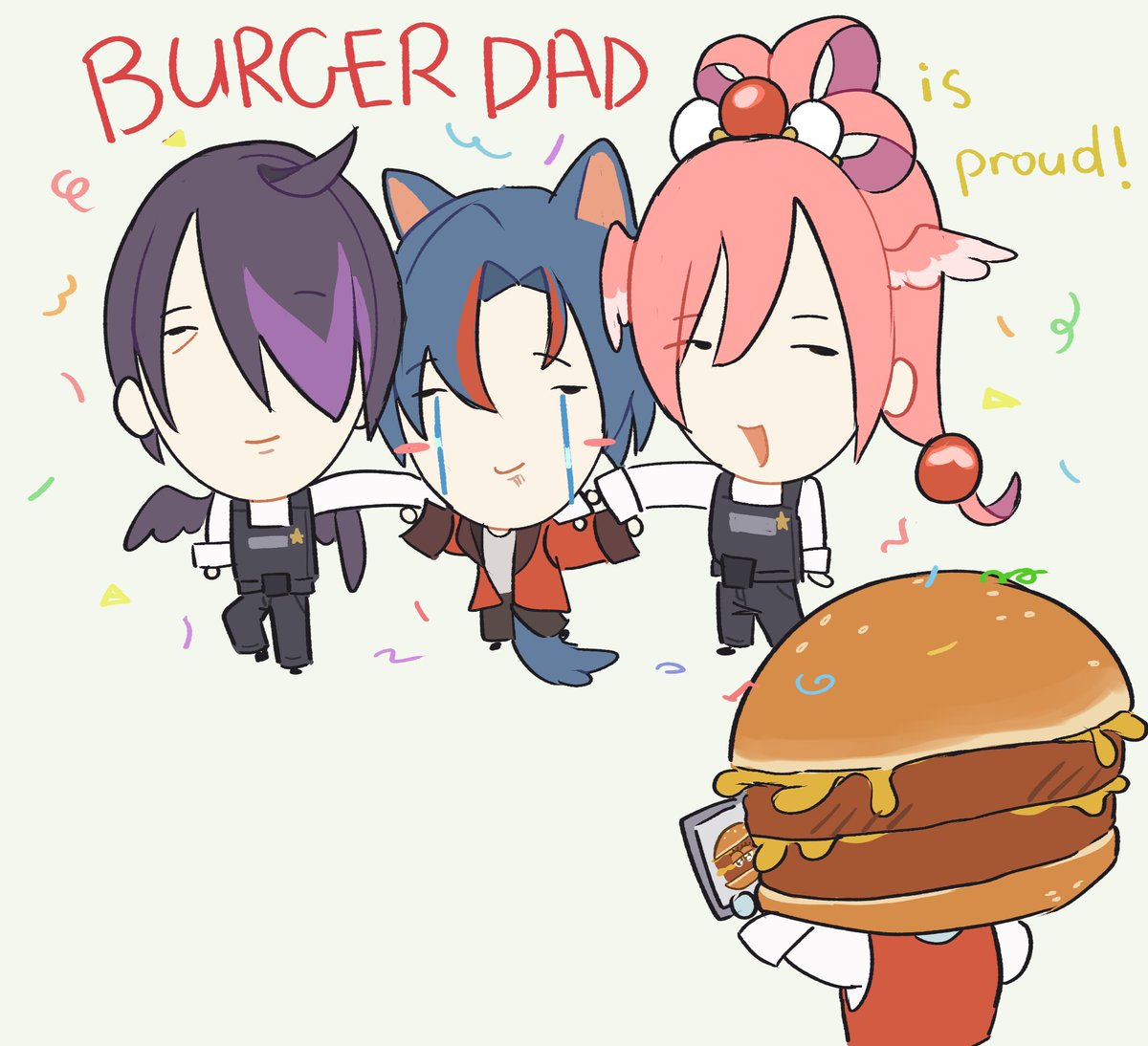 The kids are slowly leaving the nest 🥲
#Burgershot #MerryArt