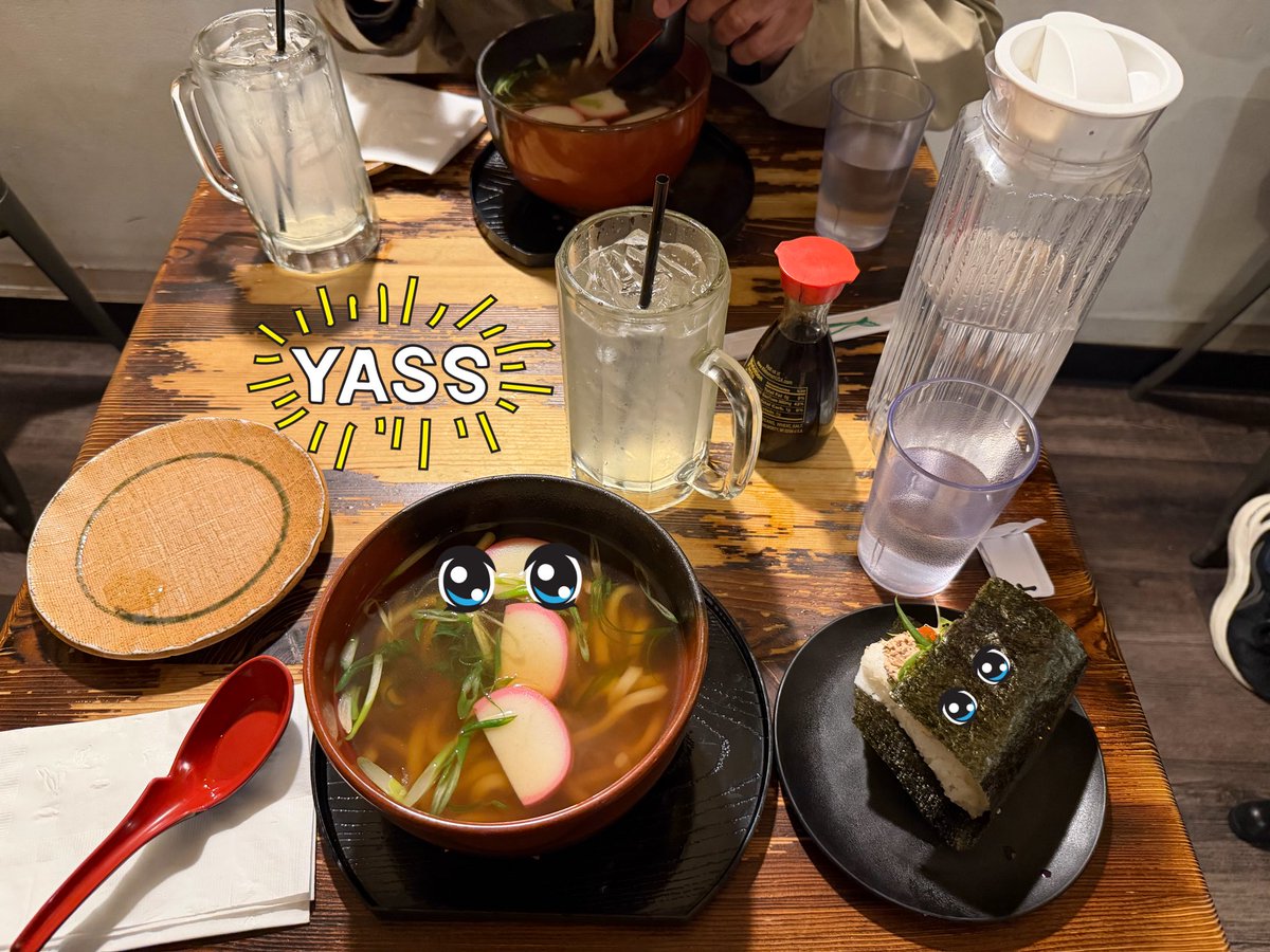 healing onigiri and healing udon