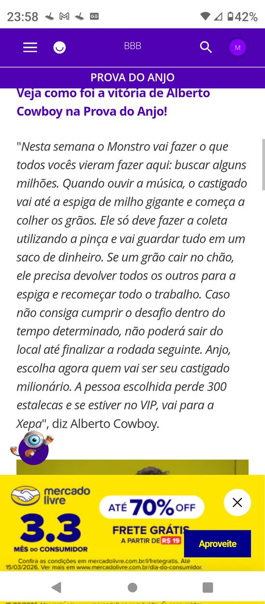 SGTMarcoAndre's tweet photo. @barbiecomentaa Ana é uma mulher mal amada. Mas vai ser campeã, pois é protegida da "grobu". No monstro, quando um milho cai no chão, ela deveria voltar com todos que já tinha colhido para espiga, mas não o fez, e a produção deixou rolar. https://t.co/IDuCXNGN64