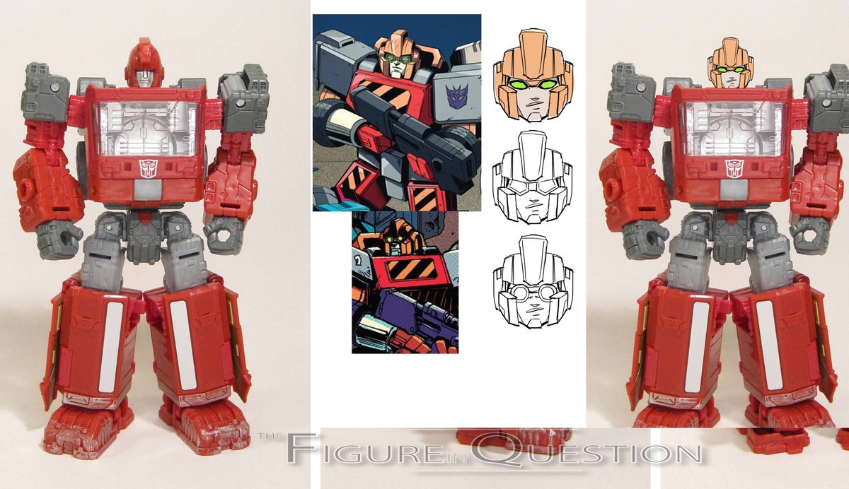 This weekend headsculpt on Patreon was IDW Heavywait for the WFC Ironhide mold (works with 5mm balljointed necks) I included a google-less variant that can be used for an generic or for an OC.  
patreon.com/posts/heavywai…