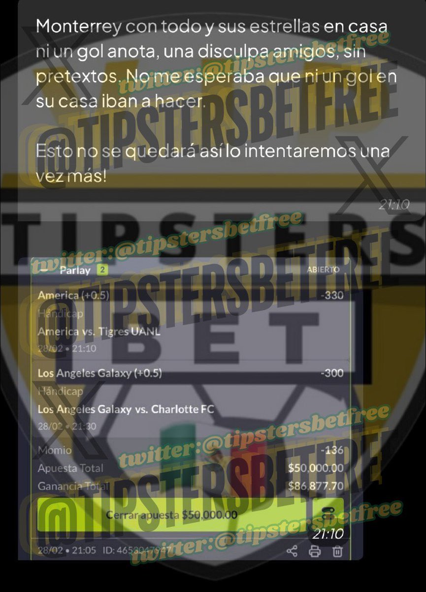 VIP de tipsters gratis 🎁 tweet media