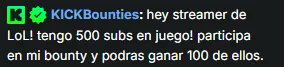 LaudyGamer's tweet photo. Últimamente me llega mucho spam a mi chat de kick, este mensaje es legítimo? @kickespanol https://t.co/yTlSAicO4o