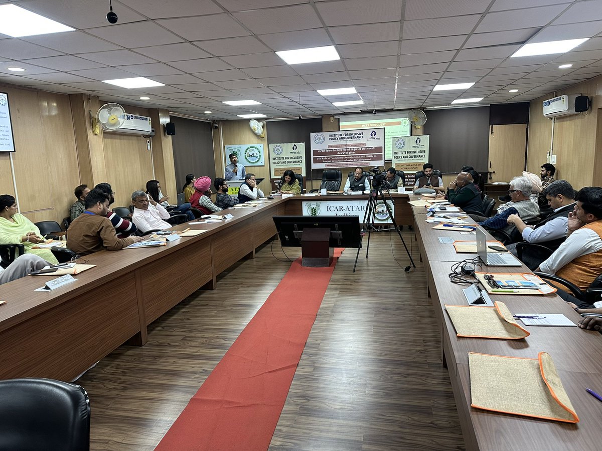 IIPG_RMP's tweet photo. IIPG, in association with RMP, successfully inaugurated the one-day workshop on “The Role of Voluntary Associations &amp; NGOs in Punjab towards Inclusive Development” at ICAR–ATARI, PAU, Ludhiana.

#IIPG #InclusiveDevelopment #NGOs #Punjab #CSR https://t.co/Hmu4NAkR3E