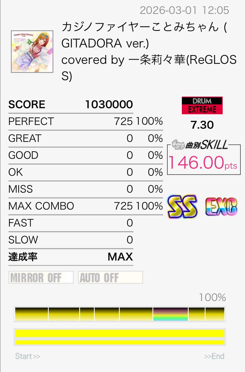 これドラマニ譜面エクセ埋め勢しかわからないニッチな事なんですが