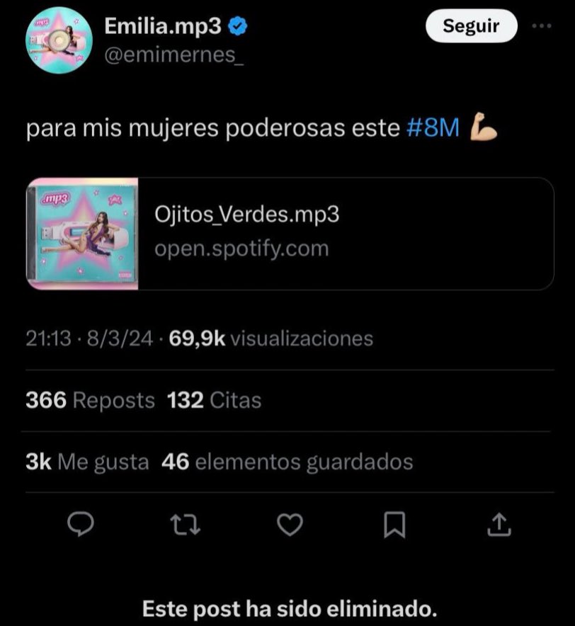 cuando Emilia Mernes intentó promocionar su musica utilizando al movimiento feminista 😭💀