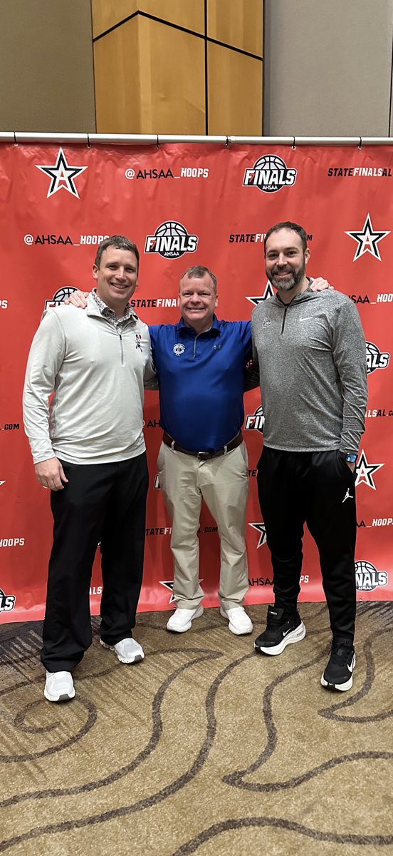 CoachCurtWeeks's tweet photo. What an honor to have attended the AHSAA final 4 coaches meeting with 2 of my former assistant coaches, who also have their teams in the Final 4.  So proud of @coachdpowell and @C_Carpenter_11 https://t.co/TFamh9DdEf